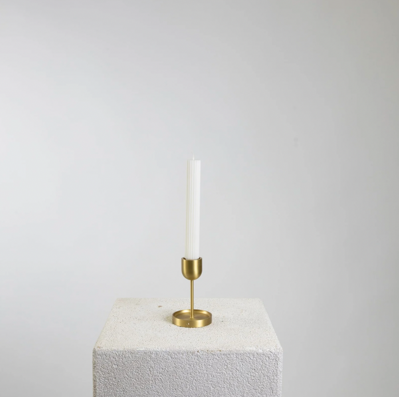 Large Brass Candle Holder